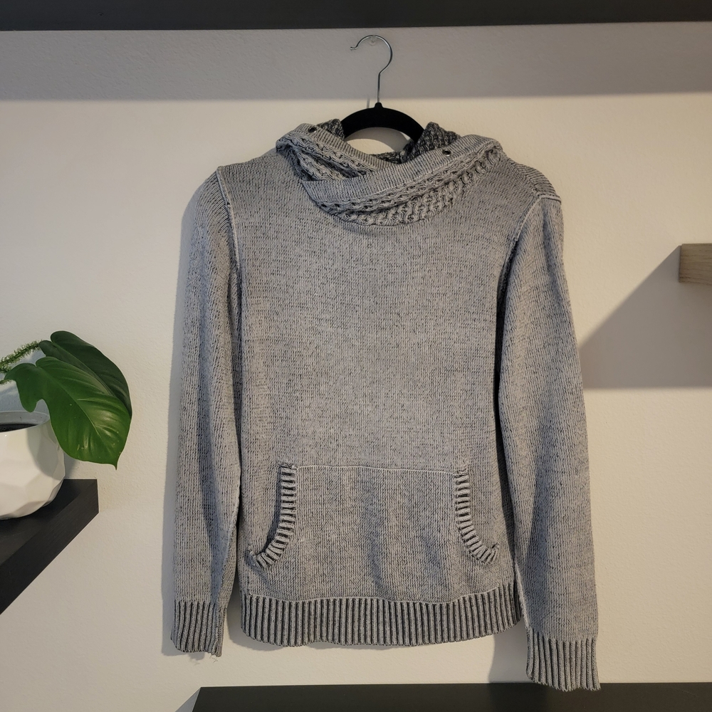 Cozy Gray Cowl Neck Sweater